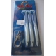 Red Gill Rascal 3 amostras 115mm Cor: Blue Pearl(19) + 3 Anzois Sakuma 2/0